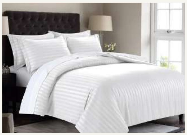 Hotel Signature Series — 3cm Stripes White