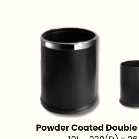 Powder Coated Double Layer Room Bin