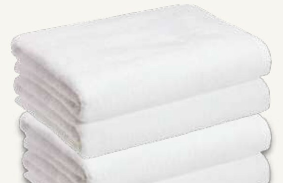 Plain White Bath Towel